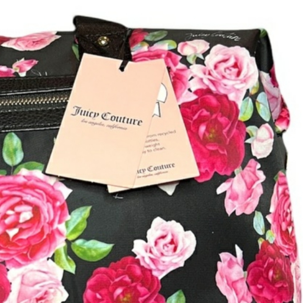 NWT JUICY COUTURE Overnighter Duffle & Backpack Convertible Bundle Travel Bag - Picture 7 of 17